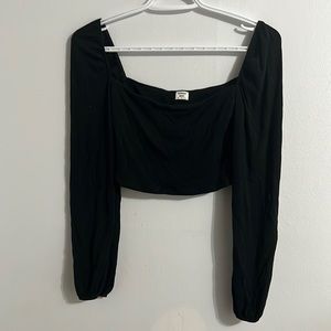 Aritzia Sunday Best Off the Shoulder Crop Top